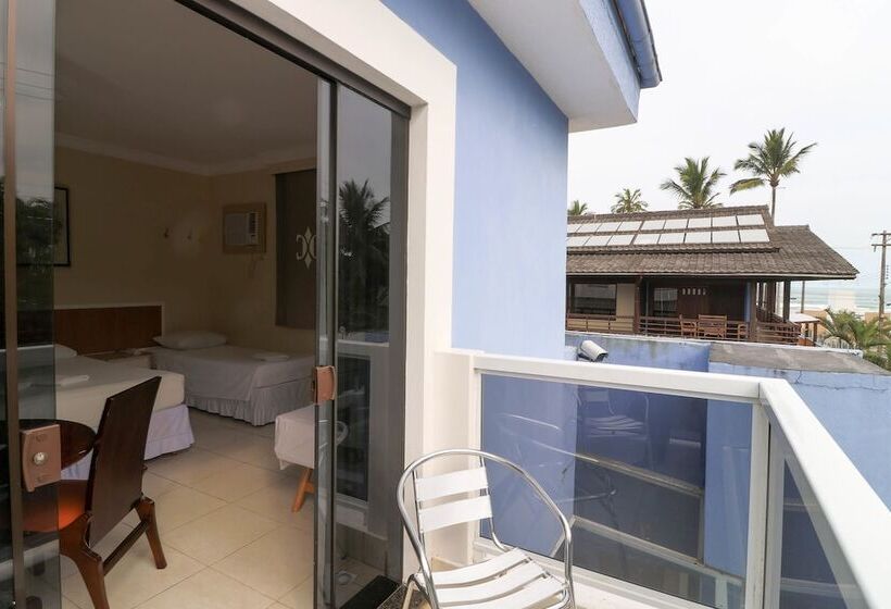 스탠다드 4인용 룸 측면 바다 전망, Charme Hotel Guarujá Frente Mar