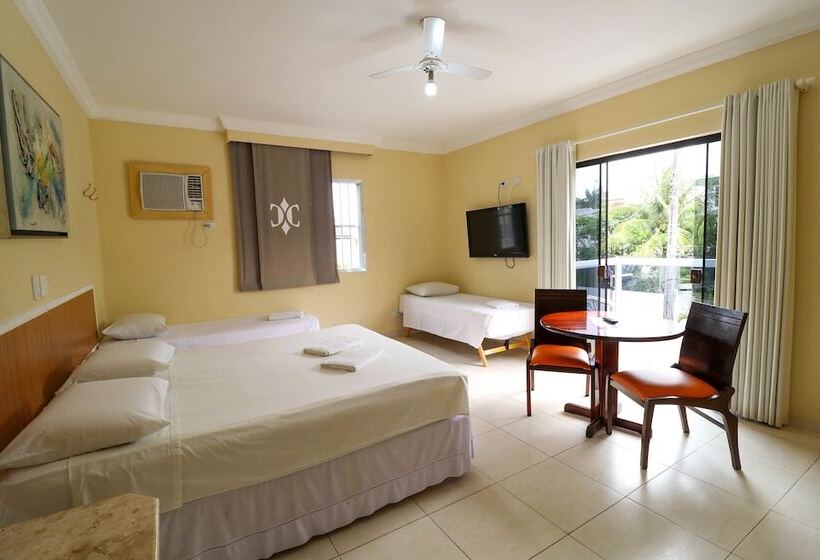 스탠다드 4인용 룸 측면 바다 전망, Charme Hotel Guarujá Frente Mar