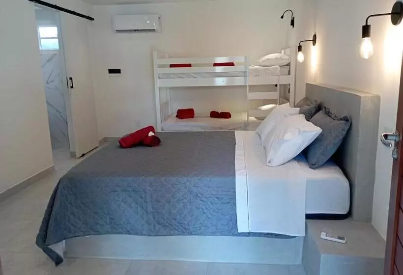 デラックスの４人部屋, Pousada Casa Do Cocotier