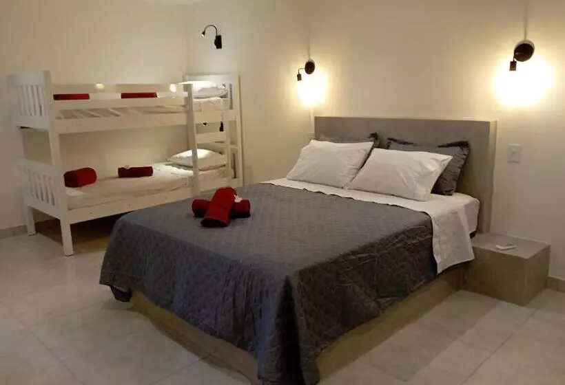 デラックスの４人部屋, Pousada Casa Do Cocotier