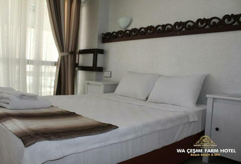 غرفة عائلية مطلّة علي الحديقة, Wa çeşme Farm Hotel Beach Resort & Spa