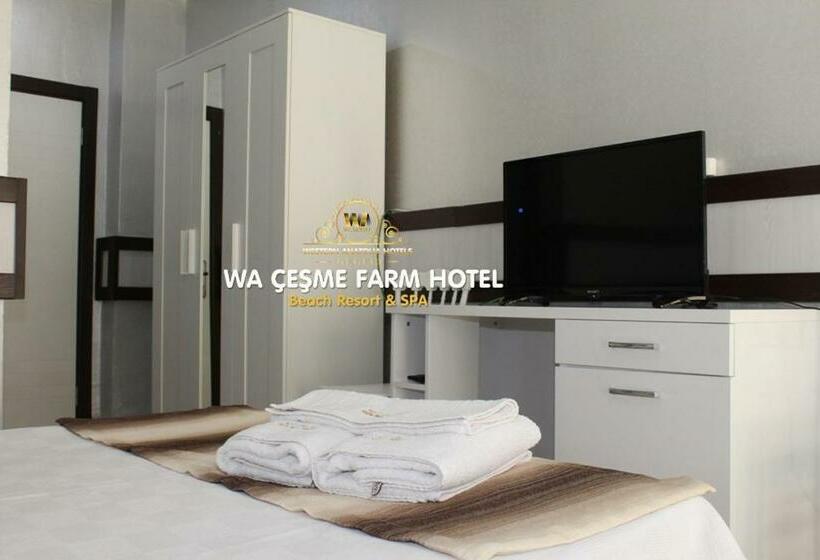 غرفة عائلية مطلّة علي الحديقة, Wa çeşme Farm Hotel Beach Resort & Spa