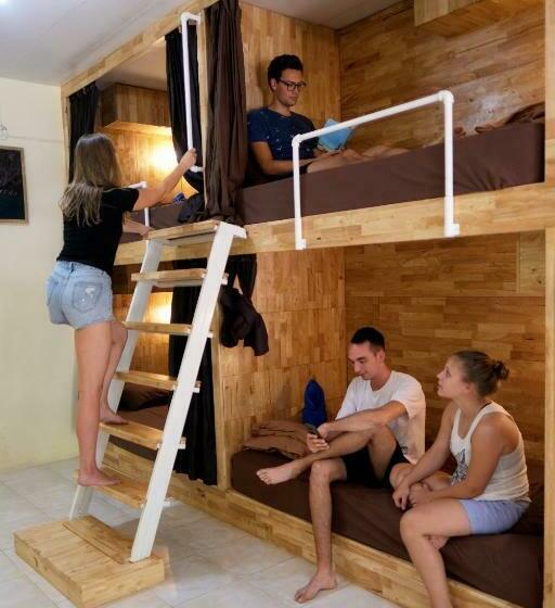 共用房间的床, Coco Khao Sok Hostel