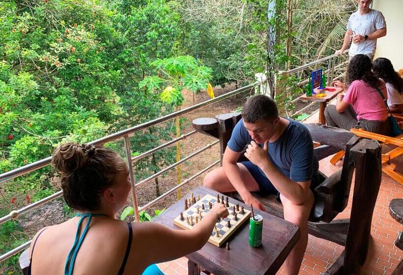 سرير فى غرفة مشتركه, Coco Khao Sok Hostel