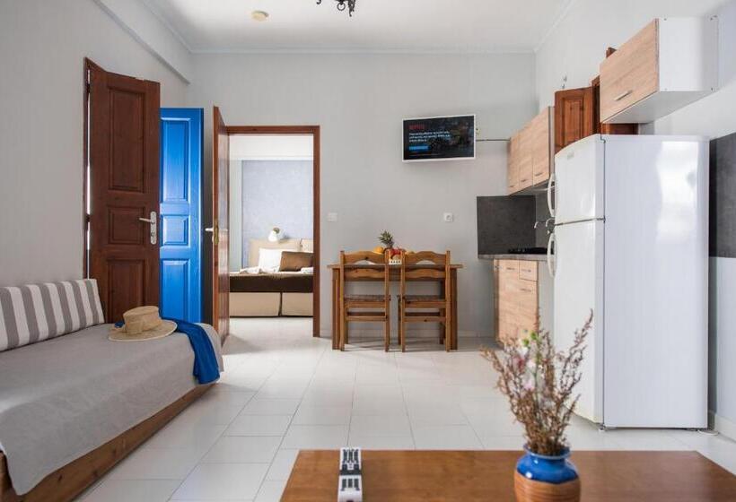 Family flat with pool view, Anezina Villas