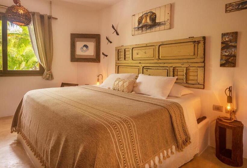 キングサイズベッドのデラックスルーム, El Corazón Boutique Hotel Adults Only With Beach Club S Pass Included