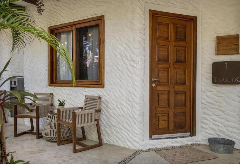 キングサイズベッドのデラックスルーム, El Corazón Boutique Hotel Adults Only With Beach Club S Pass Included