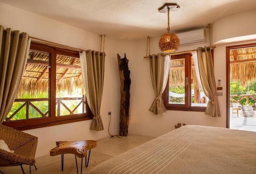 キングサイズベッドのスタンダードルーム, El Corazón Boutique Hotel Adults Only With Beach Club S Pass Included