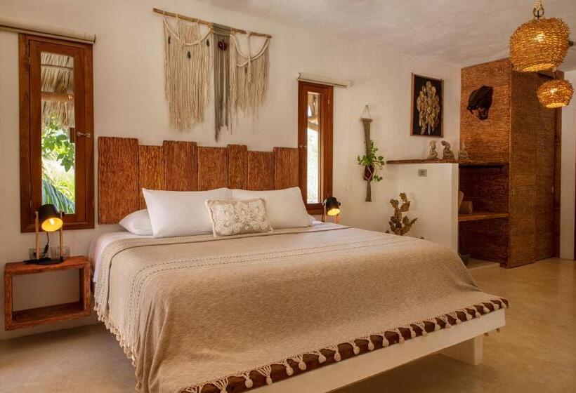 キングサイズベッドのスタンダードルーム, El Corazón Boutique Hotel Adults Only With Beach Club S Pass Included