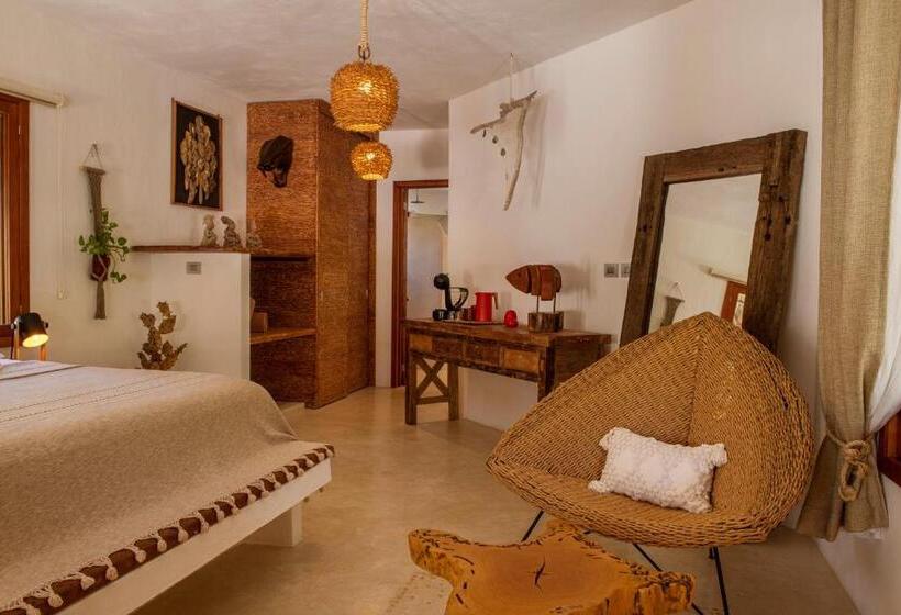 キングサイズベッドのスタンダードルーム, El Corazón Boutique Hotel Adults Only With Beach Club S Pass Included