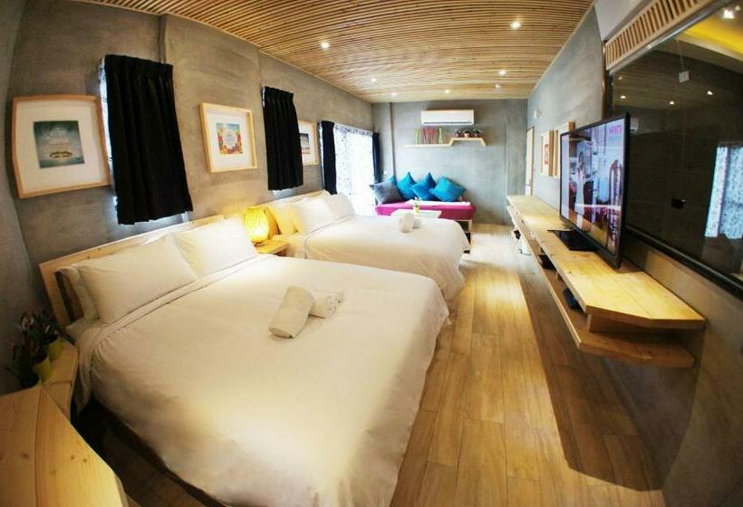 اتاق استاندارد با چشمانداز کوهستان, 墾丁船帆石原宿 L 國旅卡特約 L 可包棟民宿