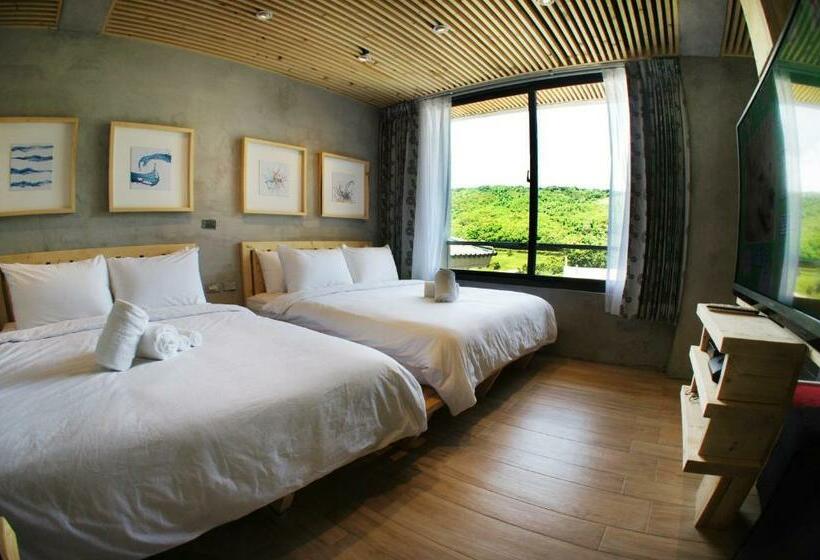 اتاق استاندارد با چشمانداز کوهستان, 墾丁船帆石原宿 L 國旅卡特約 L 可包棟民宿