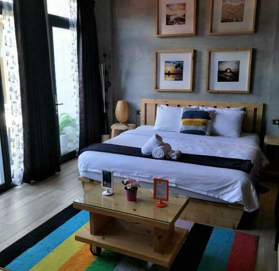 اتاق استاندارد با تراس, 墾丁船帆石原宿 L 國旅卡特約 L 可包棟民宿