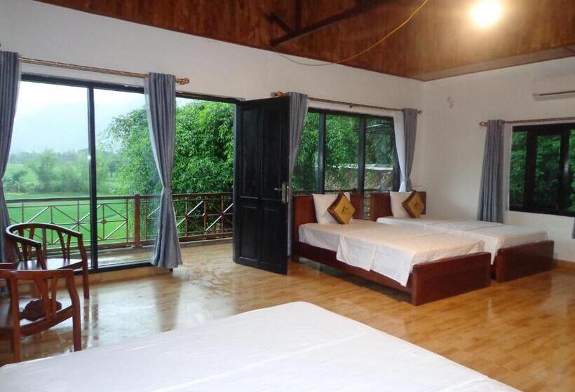 اتاق لوکس خانوادگی, Mai Chau Nature Lodge Hostel