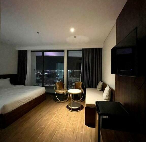 اتاق لوکس با تخت بزرگ, Happy Condotel   Apec Mandala Phu Yen  Phòng 42m2