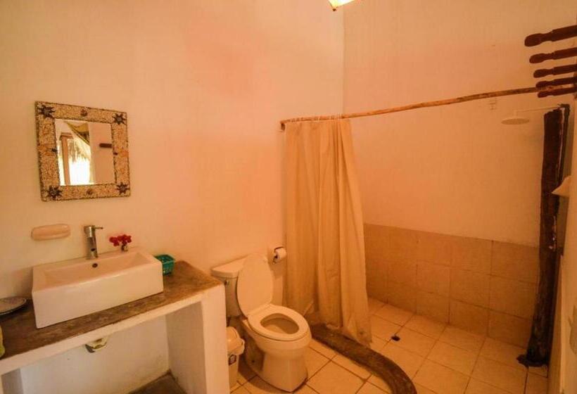 اتاق یک تخته با چشم‌انداز استخر, Casa Sebas Máncora   Pool Beach