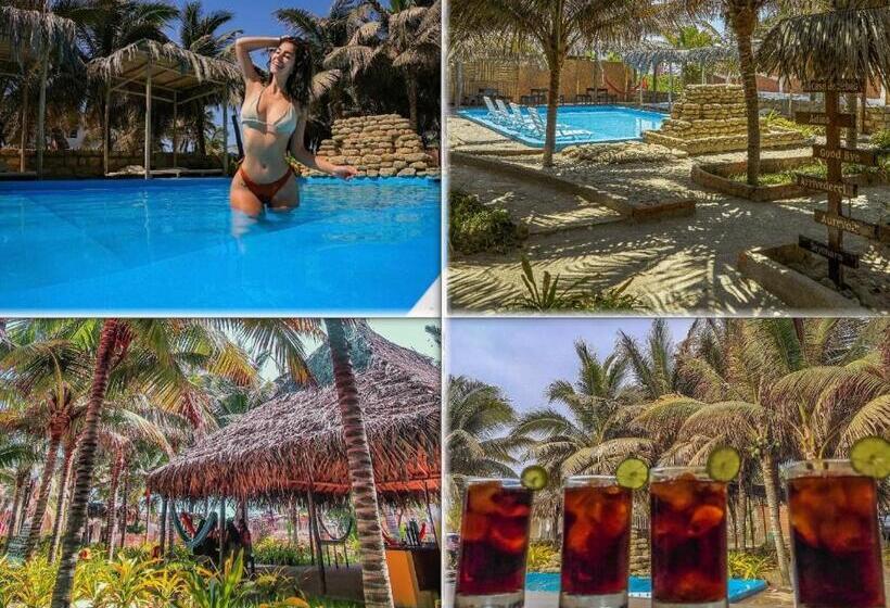 Standaard Vierpersoonskamer, Casa Sebas Máncora   Pool Beach