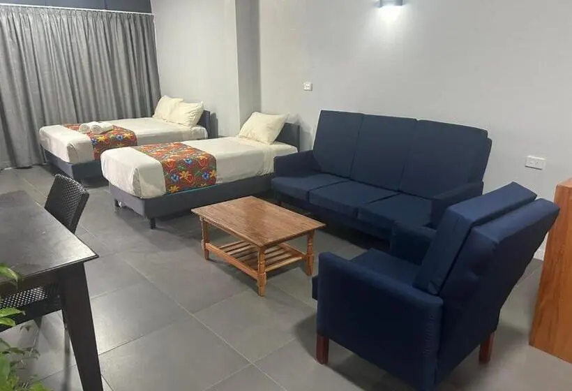 اتاق استاندارد سه تخته با چشم‌انداز باغ, Yatulau Hotel And Conference