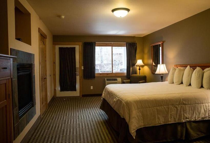 キングサイズベッド、ビュー付きデラックスルーム, Silver Moon Inn