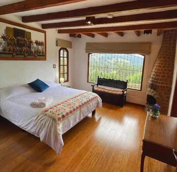 バルコニー付きデラックスルーム, Hacienda Turística La Morería