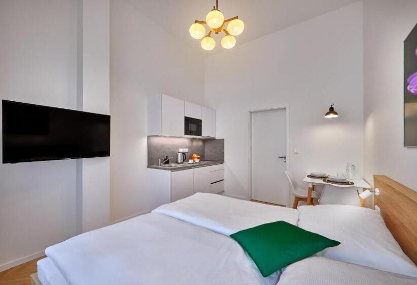 استودیو استاندارد با تخت کینگ, Downtown Suites Rubesova