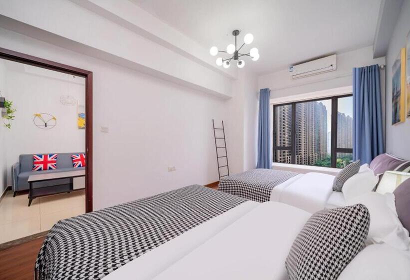 إستوديو قياسى, Guangzhou Lijing Aparthotel Pazhou Exhibition Center Next To Exit D Of Wanshengwei Mtr Station