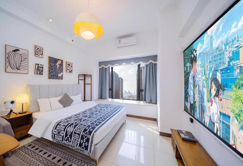 Quarto Deluxe, Guangzhou Lijing Aparthotel Pazhou Exhibition Center   Next To Exit D Of Wanshengwei Mtr Station