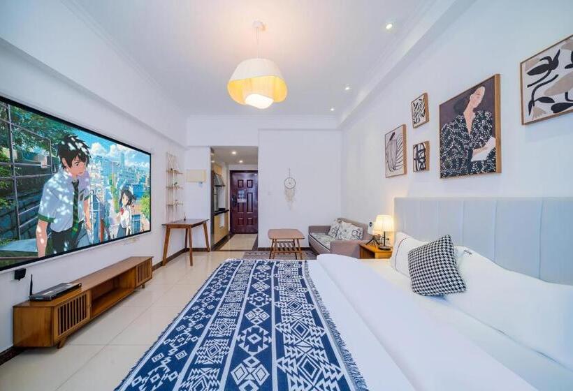 غرفة ديلوكس, Guangzhou Lijing Aparthotel Pazhou Exhibition Center Next To Exit D Of Wanshengwei Mtr Station