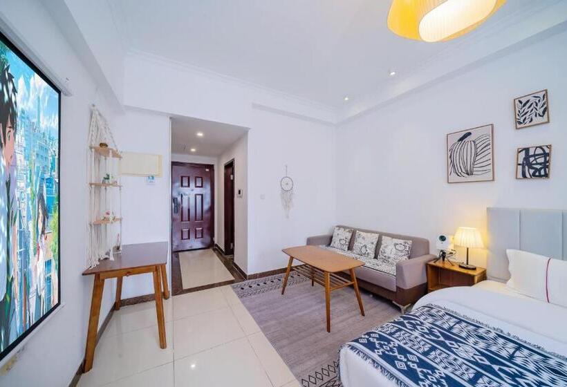 Quarto Deluxe, Guangzhou Lijing Aparthotel Pazhou Exhibition Center   Next To Exit D Of Wanshengwei Mtr Station