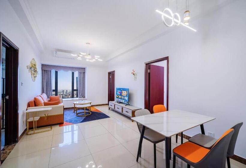 جناح غرفتين نوم, Guangzhou Lijing Aparthotel Pazhou Exhibition Center Next To Exit D Of Wanshengwei Mtr Station