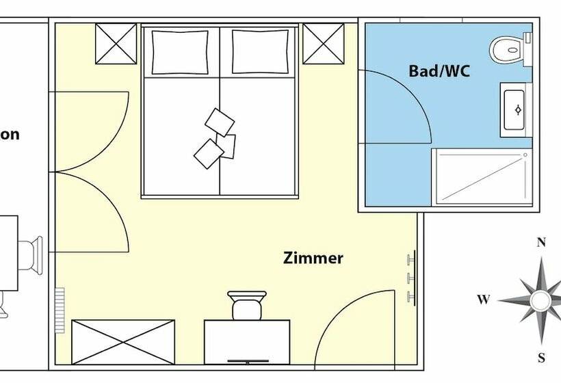 חדר קומפורט, Frühstückspension Haus Golker