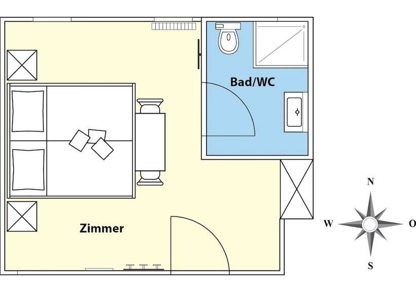 חדר בסיסי, Frühstückspension Haus Golker