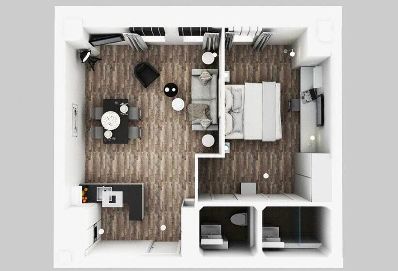 침실 1개 아파트, Ohlerich Speicher App_ 18