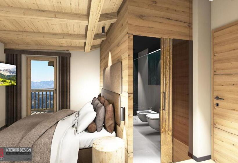 חדר סופריור עם נוף להרים, Garnì La Violetta