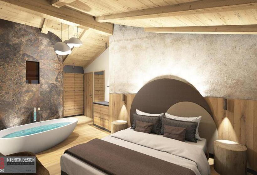 סוויטת ג'וניור עם מרפסת, Garnì La Violetta