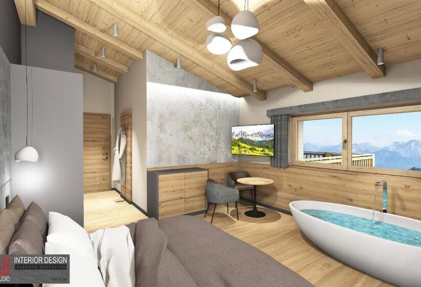 סוויטת ג'וניור עם מרפסת, Garnì La Violetta