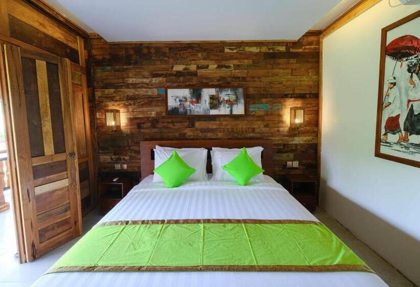 חדר סטנדרט עם מרפסת, Green Bali Guest House