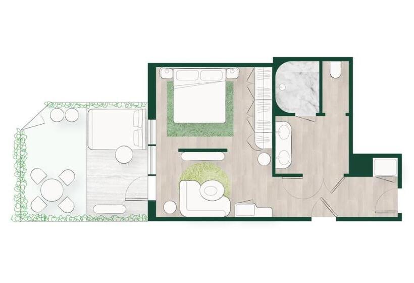 סוויטה נוף לבריכה, Bardo Savannah