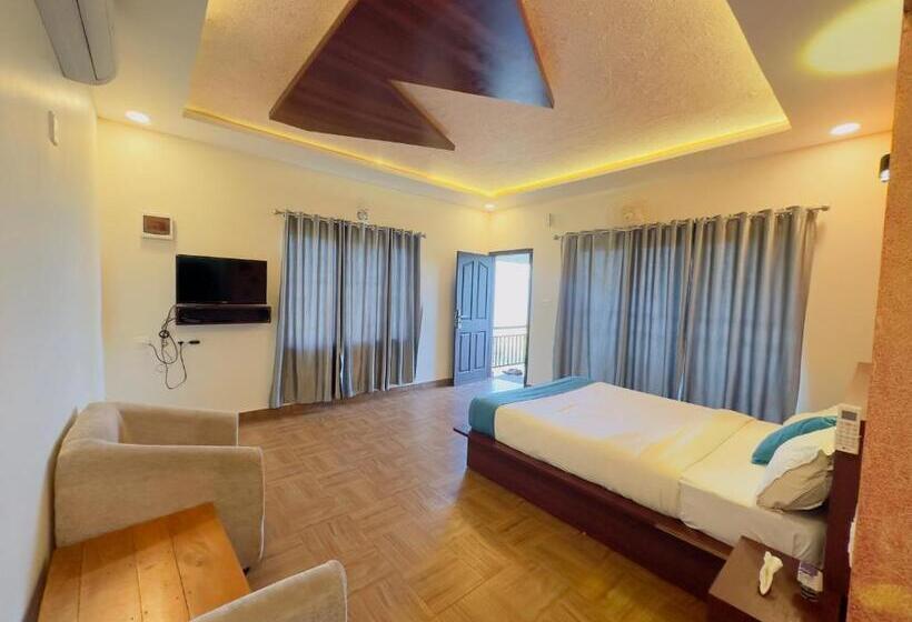 带河湖景观的套房, Misty Dam Wayanad Premium Resort With Banasura Dam View