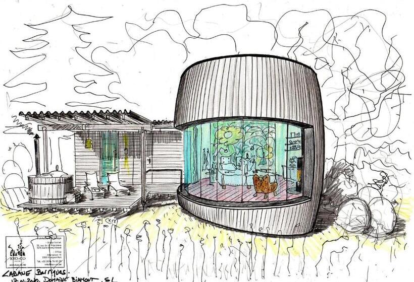 חדר סטנדרט נוף לגינה, Cabanes Avec Jacuzzi Les Pieds Dans La Vignes