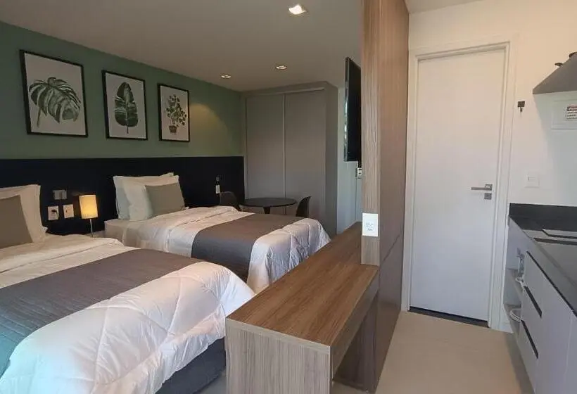 استودیوی استاندارد با چشم‌انداز دریا, Apartamentos No Rn Studio Premium