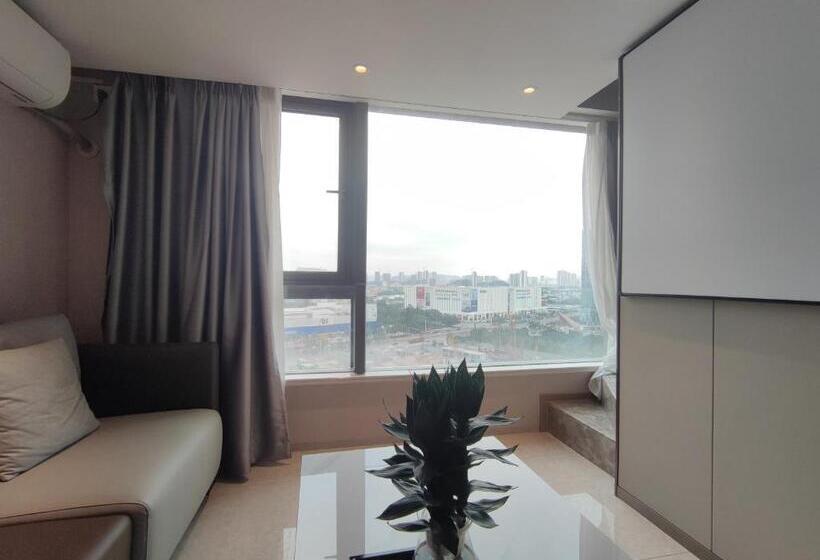 Quarto Dúplex, Mandi International Apartment   Guangzhou Financial City Sanxi Metro Station
