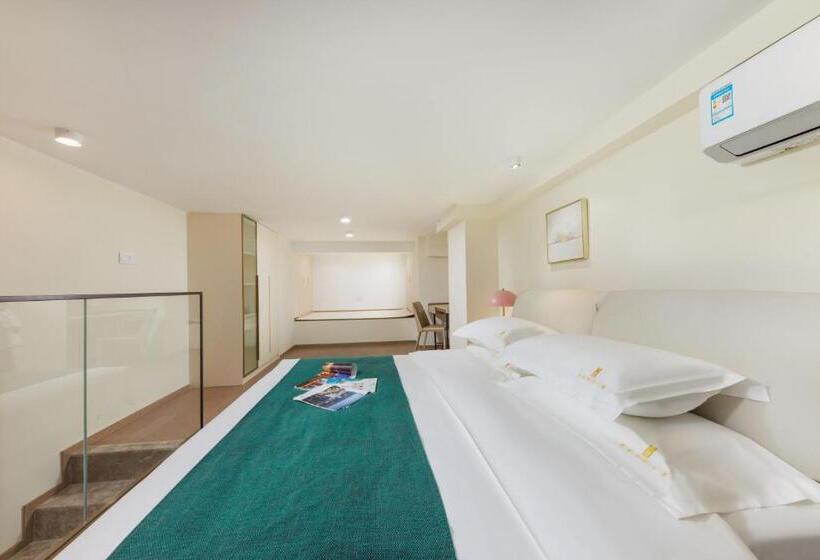 Quarto Dúplex, Mandi International Apartment   Guangzhou Financial City Sanxi Metro Station