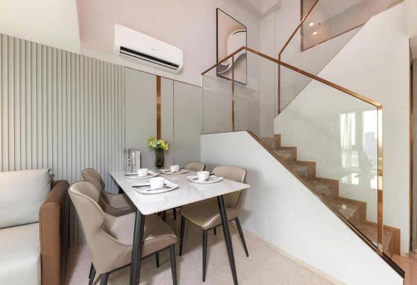 Quarto Triplo Estandar, Mandi International Apartment   Guangzhou Financial City Sanxi Metro Station