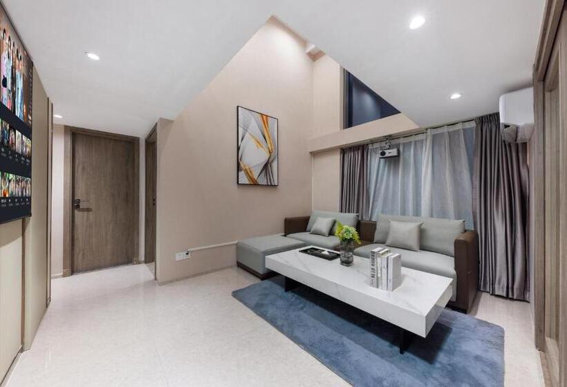 Quarto Triplo Estandar, Mandi International Apartment   Guangzhou Financial City Sanxi Metro Station