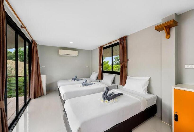 חדר סטנדרט לשלושה, Chill Inn Samui Hostel And Restaurant