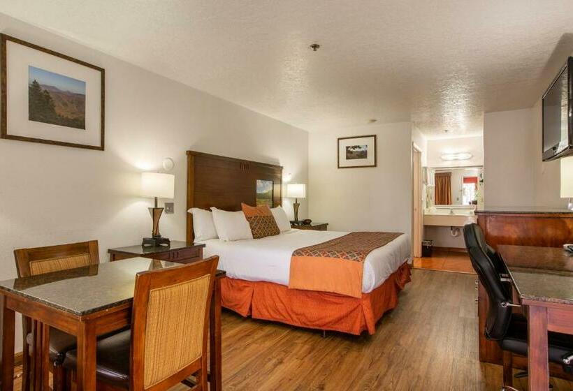 キングサイズベッドのスタンダードルーム, Sandia Peak Inn Old Town Abq, A Howard Johnson By Wyndham