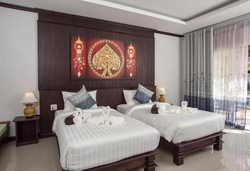 Deluxe-huone Allasnäkymä, Baanchongfaresort บ้านช่องฟ้ารีสอร์ท