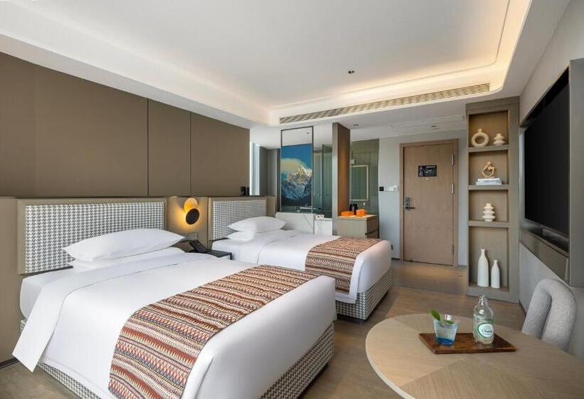 اتاق استاندارد با چشم‌انداز, Kasion Purey Designer Hotel   Lijiang Ancient City Sifang Street