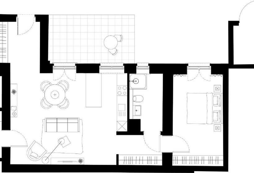 آپارتمان لوکس 1 خوابه, Aeronaut Suits By Pearl1